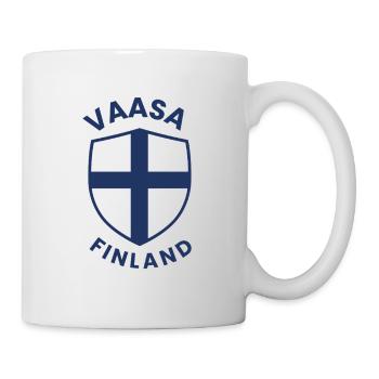 Bouclier finlandais de Vaasa Cimier nordique - Mug blanc - blanc - Droite