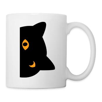 black cat - Mug - white - Right
