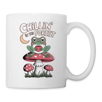 Chillin dans la grenouille de la forêt - Mug blanc - blanc - Droite