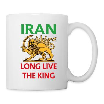 Emblème du Lion d’Iran : Vive le Roi - Mug blanc - blanc - Droite