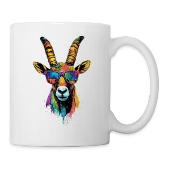 Capricorn Goat Alpine Ibex Capricorn Goats - Mug - white - Right