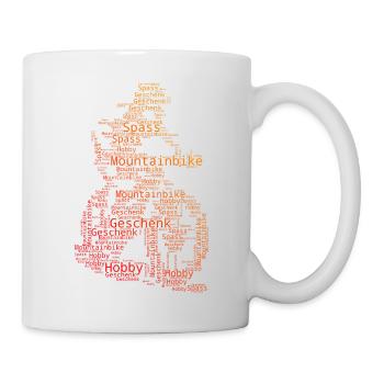 A must-have for real mountain biking - Mug - white - Right