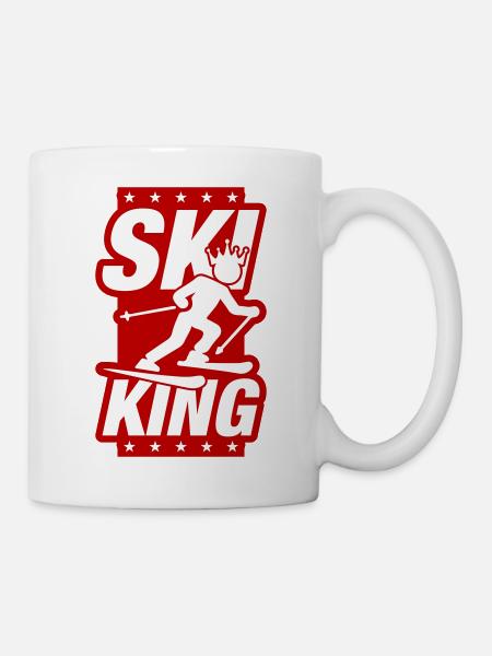 Ski King - Tasse - Weiß