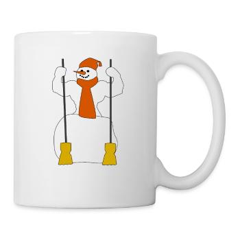 Winter snow figure - Mug - white - Right