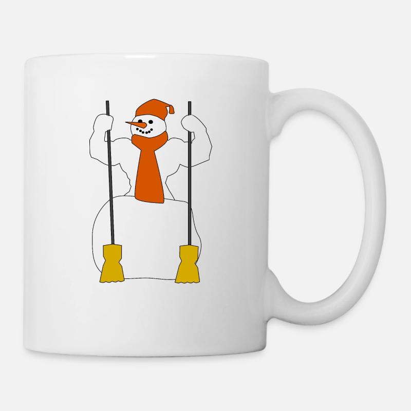 Winter-Schneefigur - Tasse - Weiß