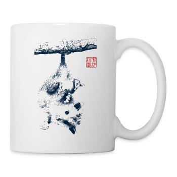 Opossum avec le tampon kanji - Mug blanc - blanc - Droite