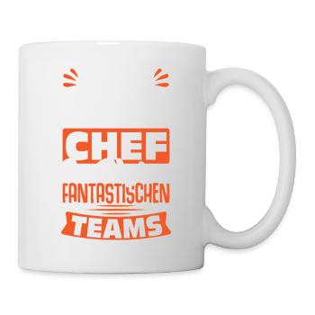 Stolzer Chef Chef Mann Abteilungsleiter Teamchef - Mug - white - Right