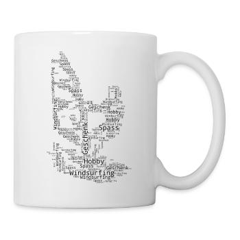 Windsurfing in a nutshell - Mug - white - Right