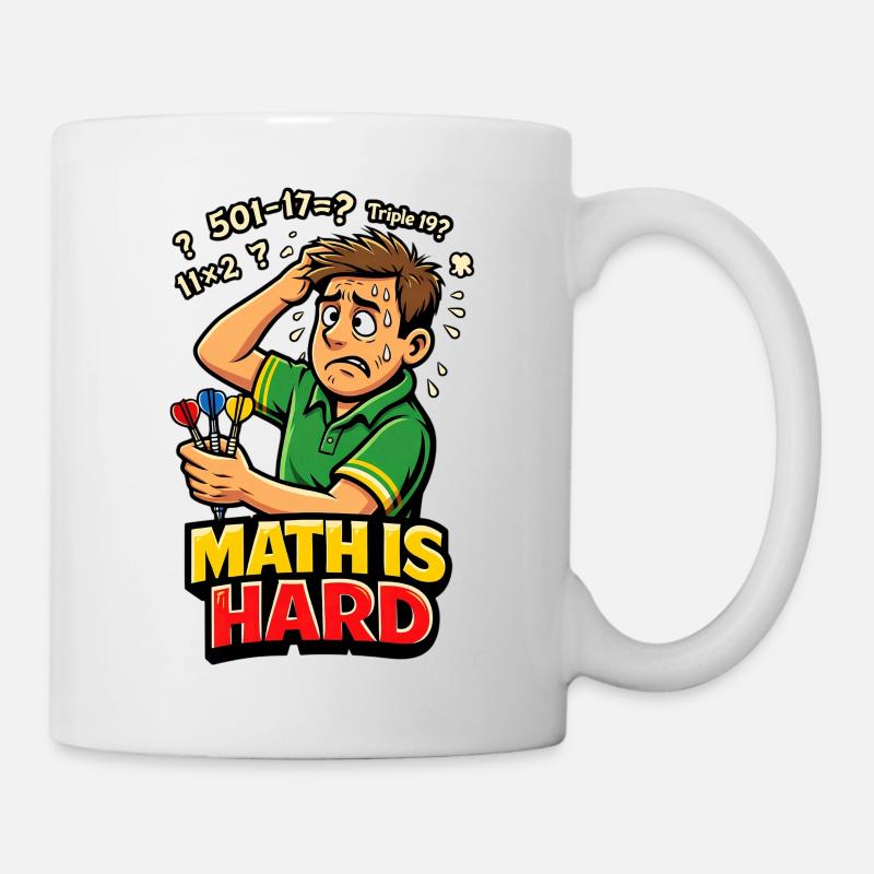 Math is hard darts - Mug - white