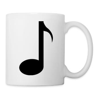 Note musicale - Mug blanc - blanc - Droite