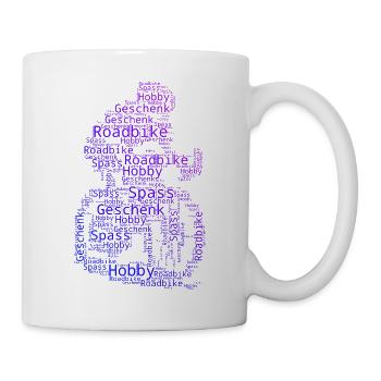 Motif drôle de vélo de route - Mug blanc - blanc - Droite