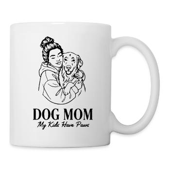 DOG_MOM - Mug blanc - blanc - Droite