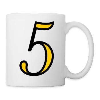 5. ANNIVERSARY. 5 YEARS. 5th ANNIVERSARY - Mug - white - Right