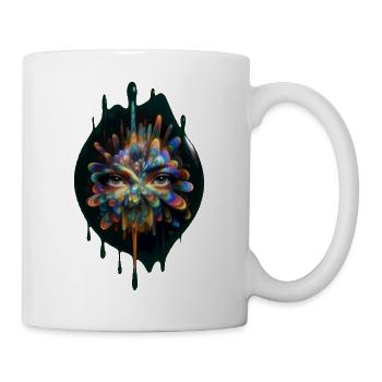 Kaleidoscope face - Mug - white - Right