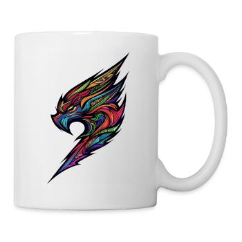 Feuriger Phönixflügel - Tasse - Weiß - Rechts