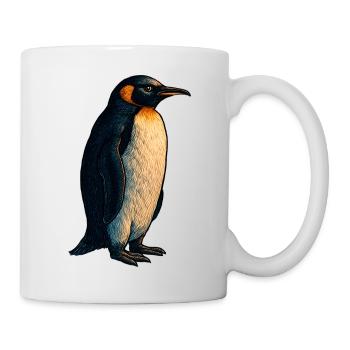 Penguin illustration with warm contrast - Mug - white - Right
