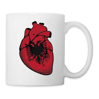 Cœur d’Albania - Mug blanc - blanc - Droite