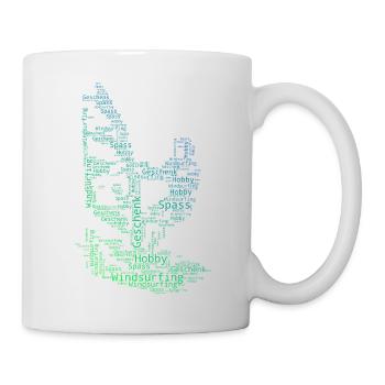 Purement concentré sur la planche à voile - Mug blanc - blanc - Droite