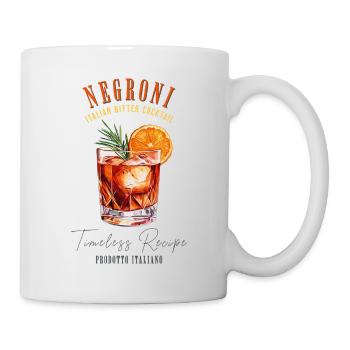 Negroni Cocktail Likör Aperitif Drink Gin Wermut - Tasse - Weiß - Rechts