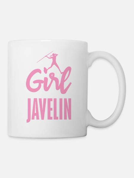 Speerwerferin mit Spaß-Statement - Tasse - Weiß