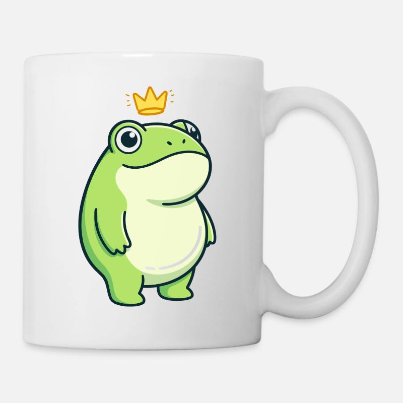 King Croak – Design minimaliste classique - Mug blanc - blanc