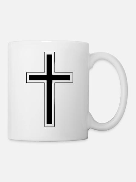 croix - Mug blanc - blanc