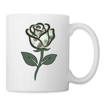 Dollar Rose - Mug blanc - blanc - Droite
