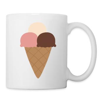 Triple Scoop Cream Cone - Mug - white - Right