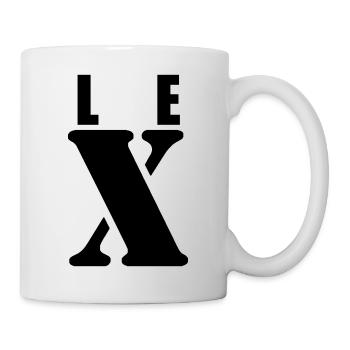 Lex – First Name Design | Minimal Typography - Tasse - Weiß - Rechts