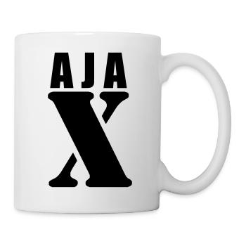 Ajax – First Name Design | Minimal Typography - Tasse - Weiß - Rechts