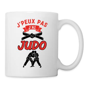 Ich kann nicht, ich habe JUDO - Tasse - Weiß - Rechts