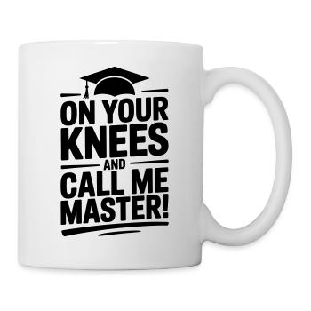 Un master universitaire : Dicton drôle - Mug blanc - blanc - Droite