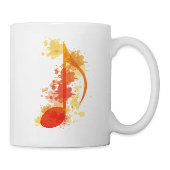 Music Watercolor Style - Mug - white - Right