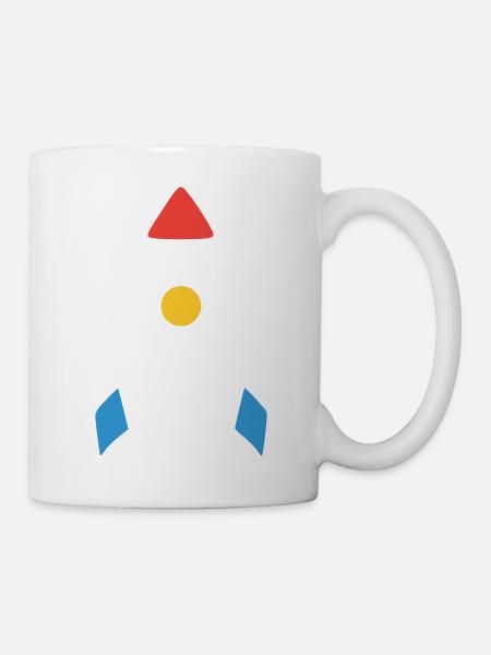 Abstraktes Rakete Raumschiff - Tasse - Weiß