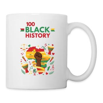 T-shirt du Mois de l’histoire des Noirs J’adore être une femme noire - Mug blanc - blanc - Droite