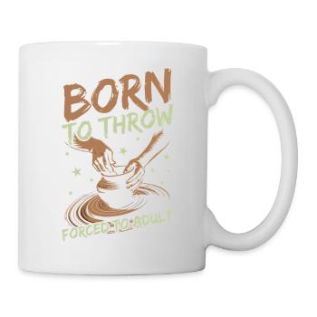 Gifts For Pottery Makers Born To Throw Pottery - Tasse - Weiß - Rechts