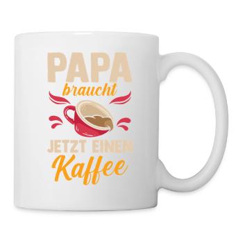 Café, Fête des pères, Papa - Mug blanc - blanc - Droite
