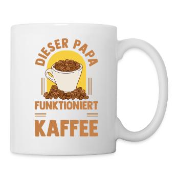 Café, Fête des pères, Papa - Mug blanc - blanc - Droite
