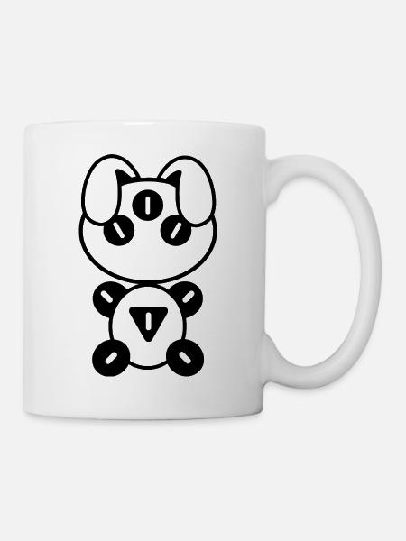 Plüsch: Aliny - Tasse - Weiß