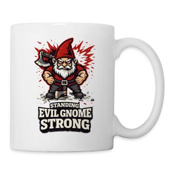 Böser Gnom, Dunkler Gnom, Goth-gnom, Lustiger Gnom - Tasse - Weiß - Rechts