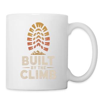 Construit par l’ascension : Randonnée & Montagnes Rétro Design - Mug blanc - blanc - Droite