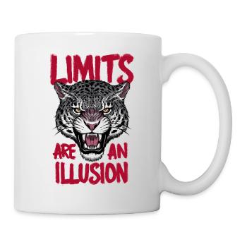 Grenzen sind eine Illusion - Tasse - Weiß - Rechts