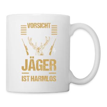 Jagd Jagen Waidmann Jäger - Tasse - Weiß - Rechts