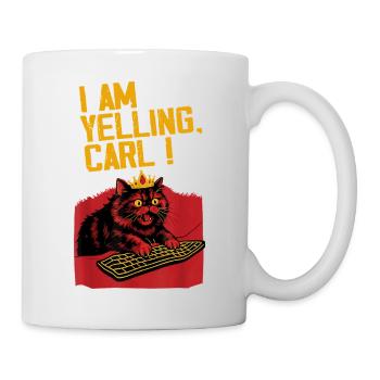 I scream, Carl! – Funny cat design - Mug - white - Right