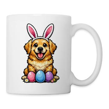 Golden Retriever Goldie Easter Bunny Ears - Mug - white - Right
