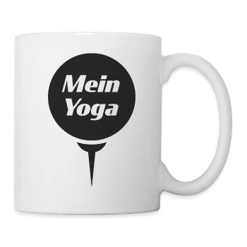 Mon yoga – trouver la paix dans la vie quotidienne en jouant au golf - Mug blanc - blanc - Droite