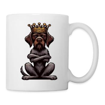 Deutsch Drahthaar Deutsch-Drahthaar Besitzer - Tasse - Weiß - Rechts