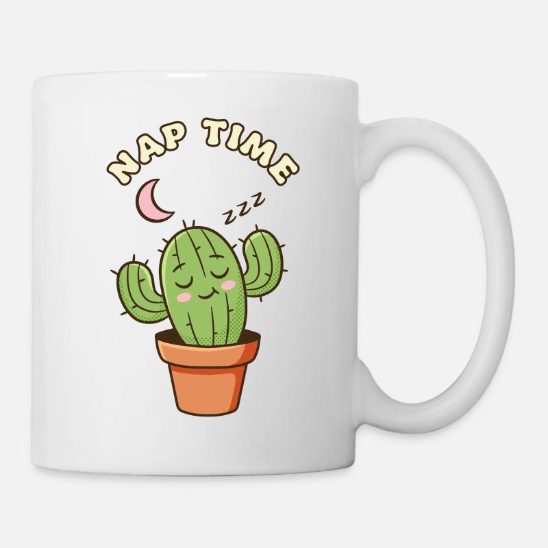 Sleepy Kaktus - Tasse - Weiß