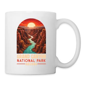 Grand Canyon Nationalpark, Bundesstaat Arizona - Tasse - Weiß - Rechts