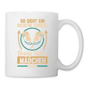 Steckenpferd Hobbyhorse Hobby Horsing - Tasse - Weiß - Rechts